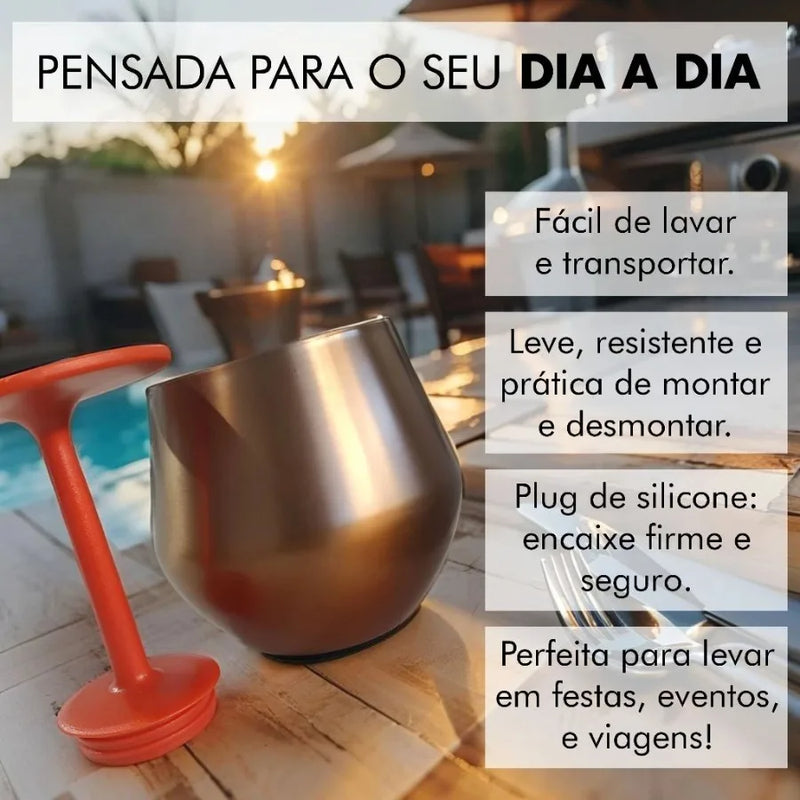 Taça térmica 2 em 1!