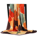 90*90cm Silk Scarves Women Foulard Satin Square Head Hijab Ladies Luxury Brand Shawls Bandana Large wrap bandanna muffler pareo