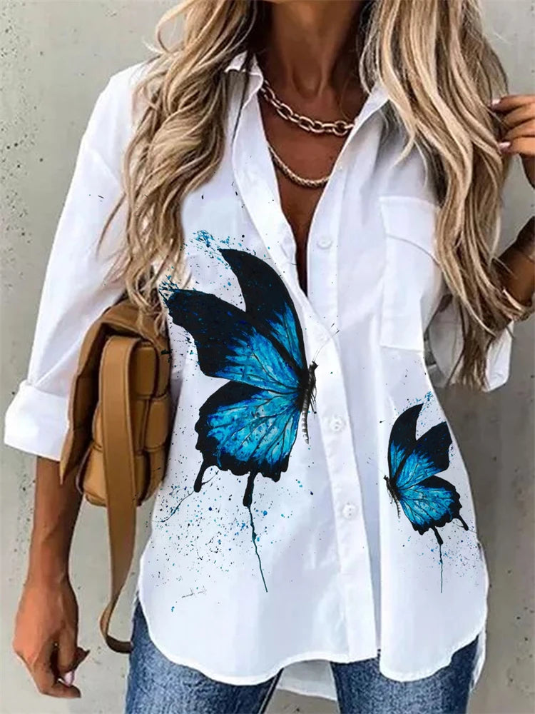 Blusa Feminina Casual de Manga Longa – Elegante e Versátil  Blusa feminina de manga longa, perfeita para uso diário  Design casual, mas elegante, ideal para escritório ou eventos informais