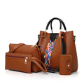 Conjunto de bolsas femininas 4 em 1, perfeito para organizar seus pertences com estilo. Inclui bolsa de ombro, crossbody e acessórios práticos para o dia a dia.