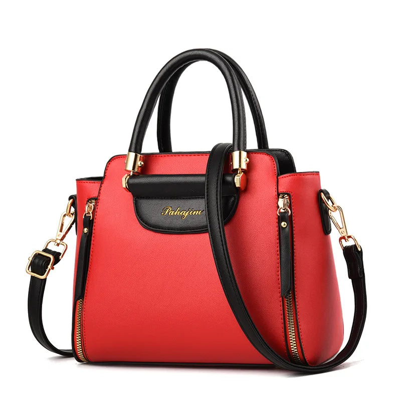 Bolsa Feminina 2025 – Tendência Hit Color, Estilo Europeu e Americano, Bolsa de Ombro e Mão