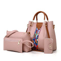 Conjunto de bolsas femininas 4 em 1, perfeito para organizar seus pertences com estilo. Inclui bolsa de ombro, crossbody e acessórios práticos para o dia a dia.