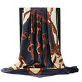 90*90cm Silk Scarves Women Foulard Satin Square Head Hijab Ladies Luxury Brand Shawls Bandana Large wrap bandanna muffler pareo