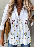 Blusa Feminina Casual de Manga Longa – Elegante e Versátil  Blusa feminina de manga longa, perfeita para uso diário  Design casual, mas elegante, ideal para escritório ou eventos informais