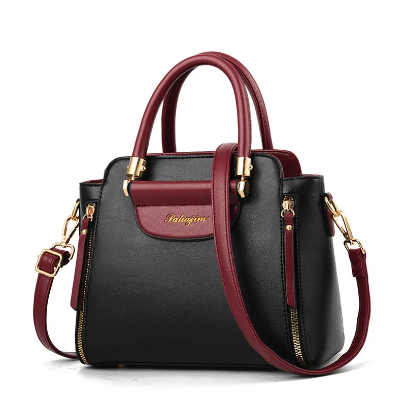 Bolsa Feminina 2025 – Tendência Hit Color, Estilo Europeu e Americano, Bolsa de Ombro e Mão