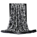 90*90cm Silk Scarves Women Foulard Satin Square Head Hijab Ladies Luxury Brand Shawls Bandana Large wrap bandanna muffler pareo