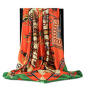 90*90cm Silk Scarves Women Foulard Satin Square Head Hijab Ladies Luxury Brand Shawls Bandana Large wrap bandanna muffler pareo