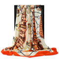 90*90cm Silk Scarves Women Foulard Satin Square Head Hijab Ladies Luxury Brand Shawls Bandana Large wrap bandanna muffler pareo