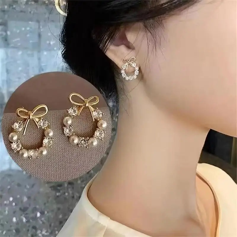 Brincos Femininos de Prata 925 com Coração de Cristal – Moda