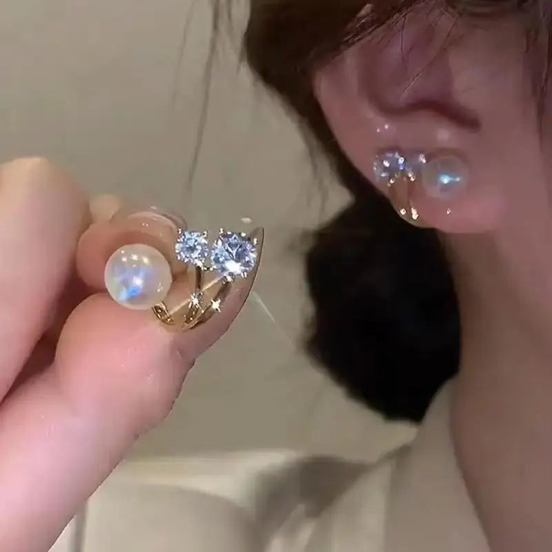 Brincos Coreanos de Estrela com Zircônia – Fashion 2025