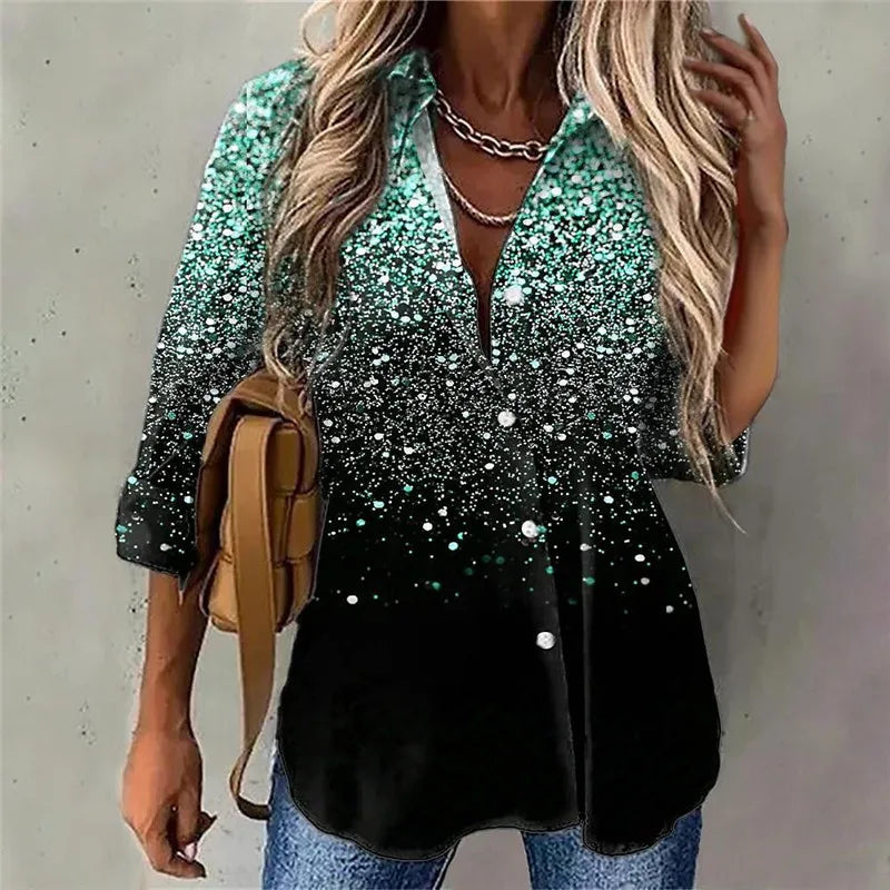 Blusa Feminina 3D Estampada – Manga Longa Streetwear