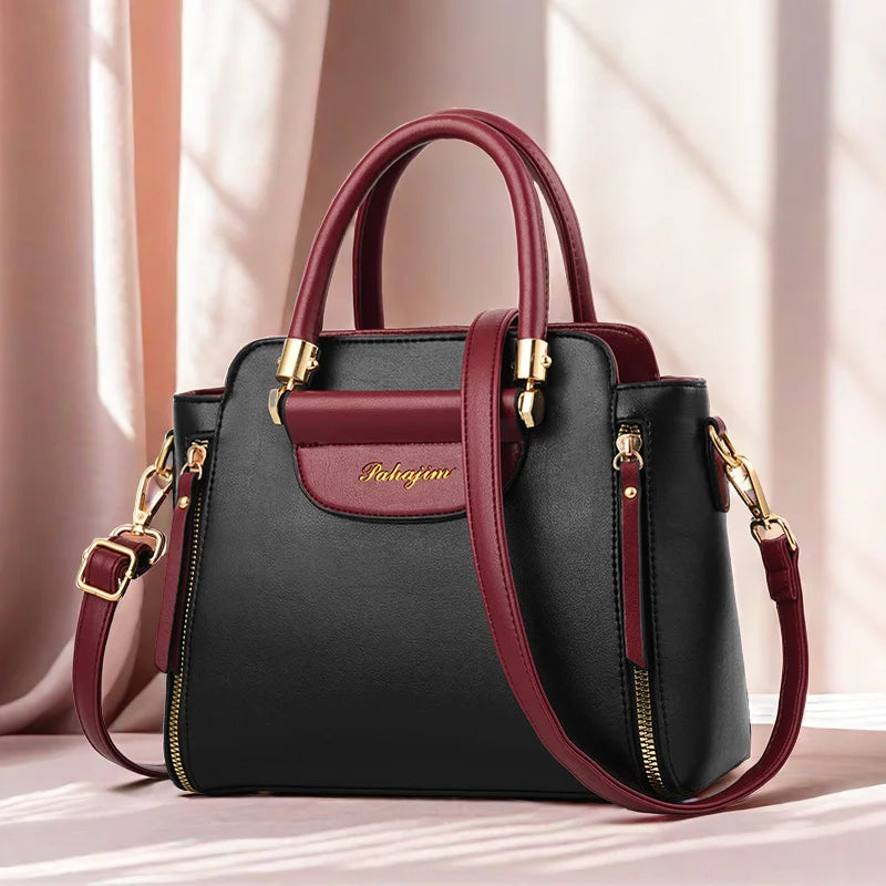 Bolsa Feminina 2025 – Tendência Hit Color, Estilo Europeu e Americano, Bolsa de Ombro e Mão