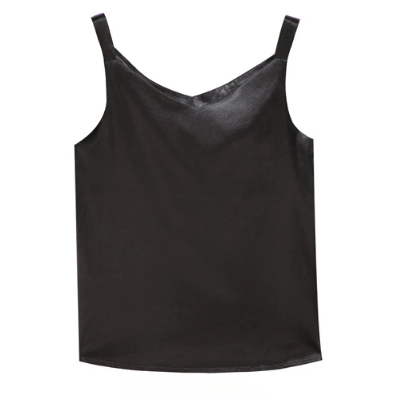 Blusa Feminina Coreana de Seda – Satin com Bordado em Renda e Estampa – Decote V