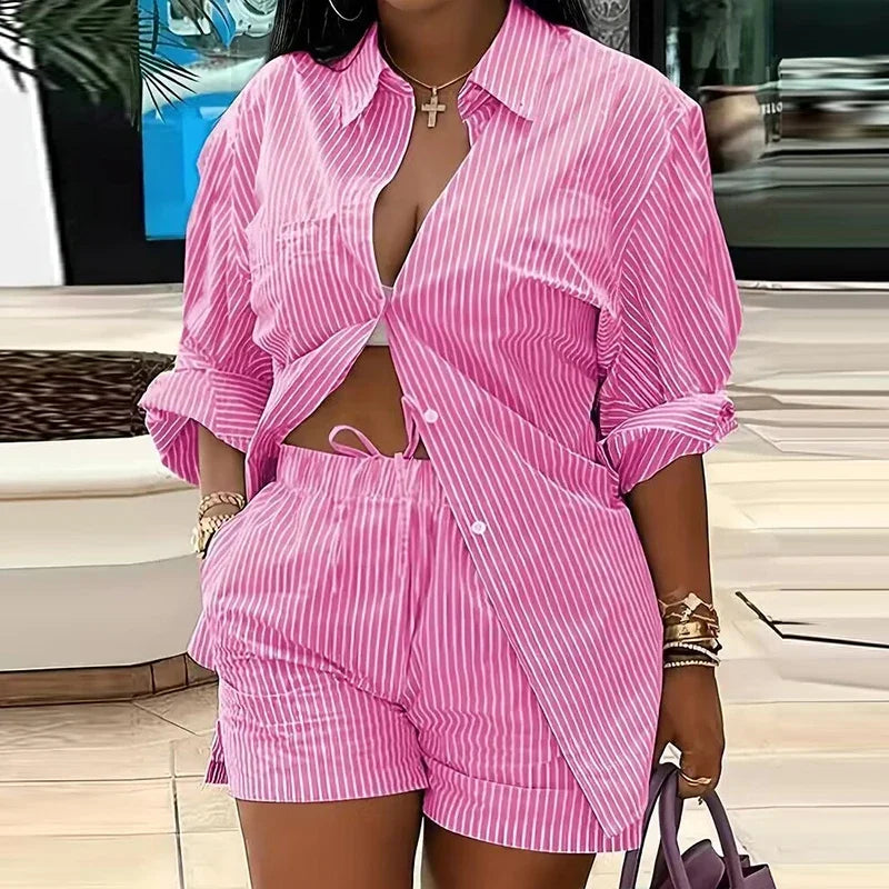 Atualize seu guarda-roupa com este conjunto feminino 2 peças elegante e versátil, perfeito para escritório, eventos casuais ou passeios de primavera.