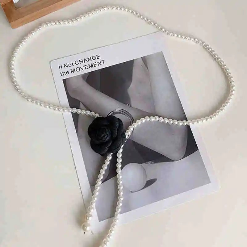Cinto de Cintura Feminino com Pérola – 1 Peça