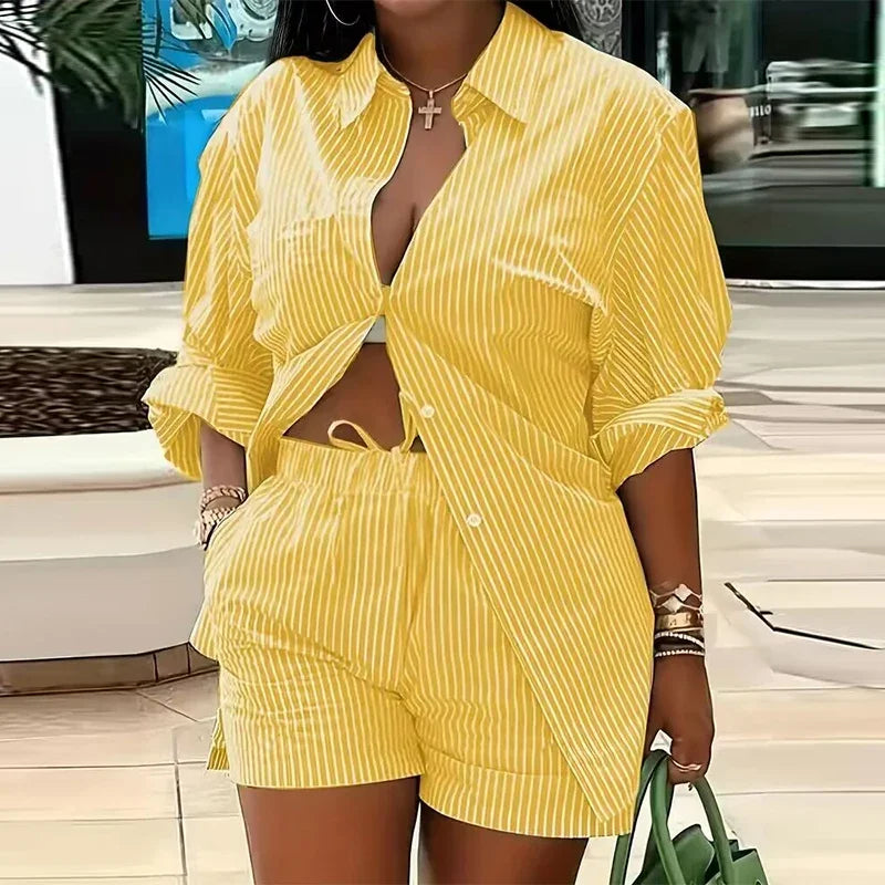 Atualize seu guarda-roupa com este conjunto feminino 2 peças elegante e versátil, perfeito para escritório, eventos casuais ou passeios de primavera.