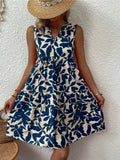 Vestido Feminino Boho Estampado – Mini, Elegante e Casual, Verão 2026
