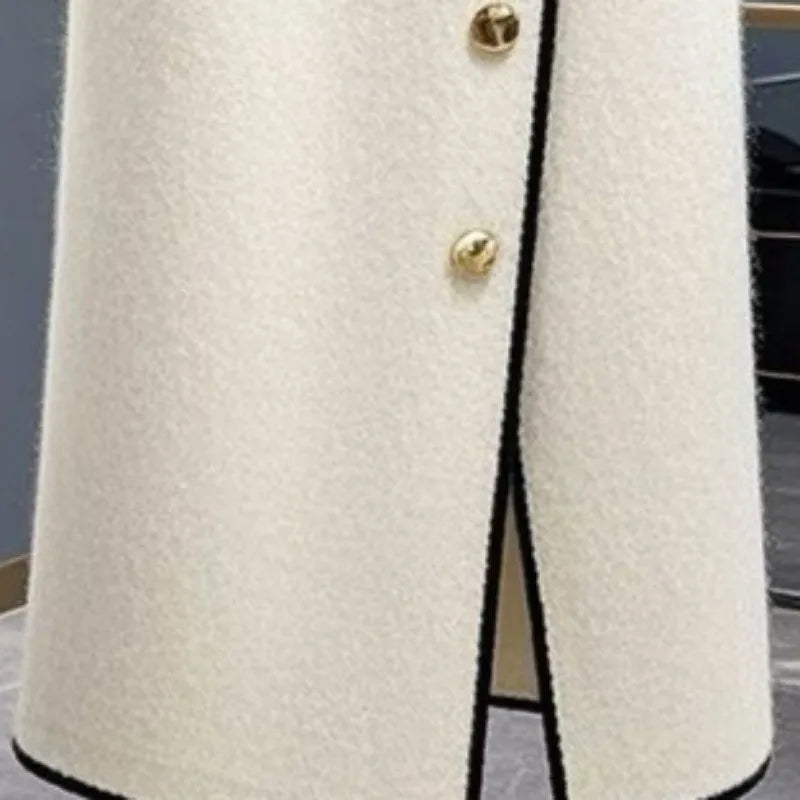 Saia Feminina Matakawa – Primavera/Outono, Estilo Coreano, A-Line Elegante
