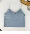 Top Feminino em Seda Gelada – Sem Costura, Com Bojo, Estilo Bralette e Conforto Sem Aro