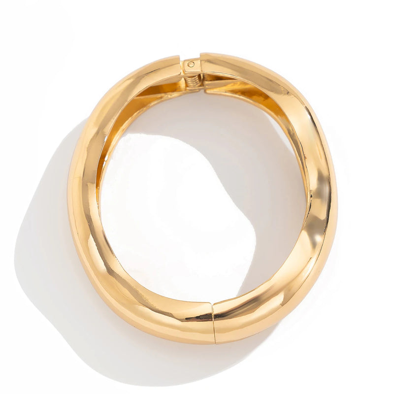 Pulseira Cuff Feminina com Pérola Falsa – Punk, Metal Pesado, Chunky, Bangle Steampunk 2025