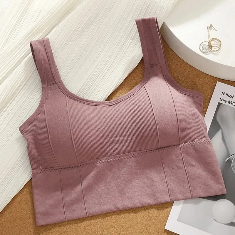 Top Esportivo Feminino Sem Costura – Suporte Anti-Suor, Yoga e Fitness 2026
