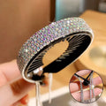 Clipes de Cabelo Koreanos com Strass – Presilha Elegante Preta para Mulheres e Pôneis