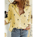 Blusa Feminina de Algodão e Linho – Manga Longa Casual e Elegante Blusa feminina leve e confortável, feita em algodão e linho, com mangas longas, gola com botão e corte solto.