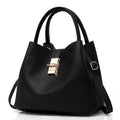 Bolsa Feminina de Ombro com Grande Capacidade – PU, Estilo Balde, Crossbody e Messenge