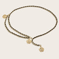 Cinto Corrente Feminino com Pingente de Flor – Acessório de Cintura Elegante para Vestidos e Camisas
