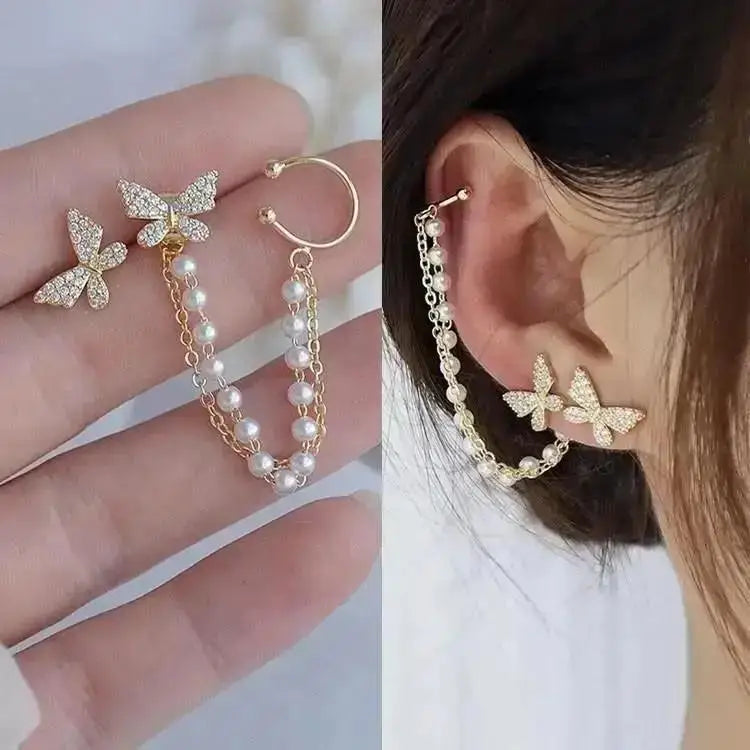 Elegantes brincos femininos com agulha em prata 925, pérolas delicadas e tassel moderno, com detalhes em zircônia. Tendência de moda coreana, perfeitos para complementar looks sofisticados e ocasiões especiais com luxo e brilho.