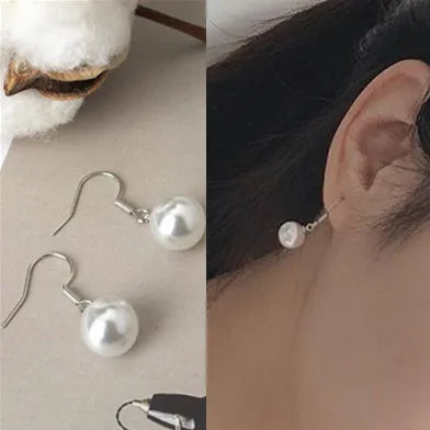 Elegantes brincos femininos com agulha em prata 925, pérolas delicadas e tassel moderno, com detalhes em zircônia. Tendência de moda coreana, perfeitos para complementar looks sofisticados e ocasiões especiais com luxo e brilho.