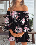 Blusa Feminina Floral Boho – Ombro a Ombro, Casual e Sexy, Verão 2026