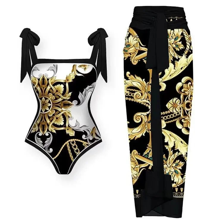 Biquíni feminino inspirado no estilo retro, perfeito para arrasar na piscina ou na praia. Disponível em versão maiô ou conjunto de 2 peças, com estampa posicionada e amarração ajustável na cintura que valoriza a silhueta