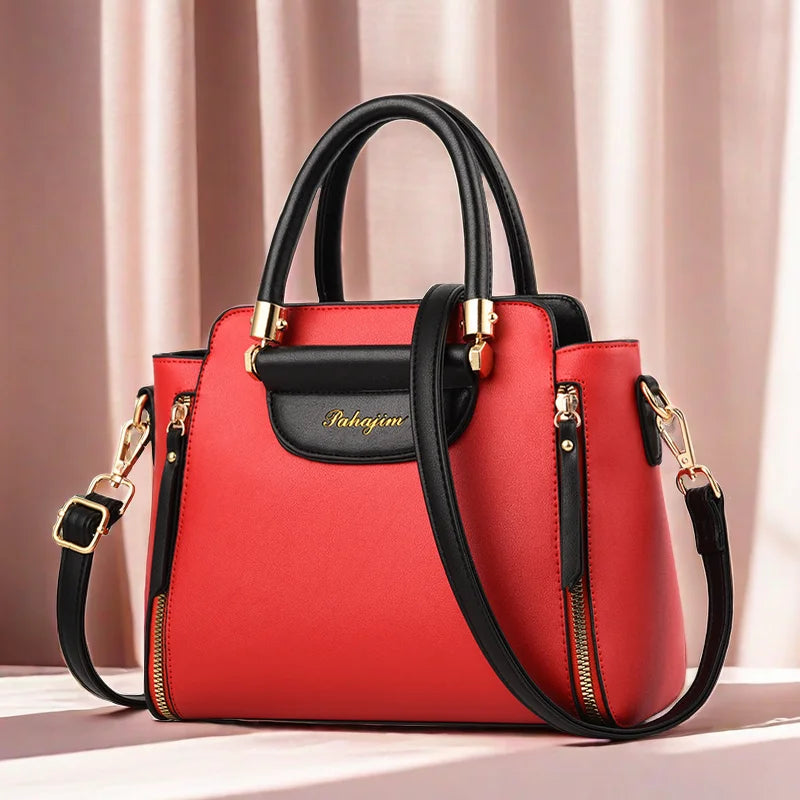 Bolsa Feminina 2025 – Tendência Hit Color, Estilo Europeu e Americano, Bolsa de Ombro e Mão