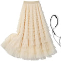 Saia Doce Estilo Camadas – Cintura Elástica, Midi