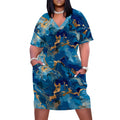 Vestido Plus Size Feminino Tie Dye – Verão Festival 2026