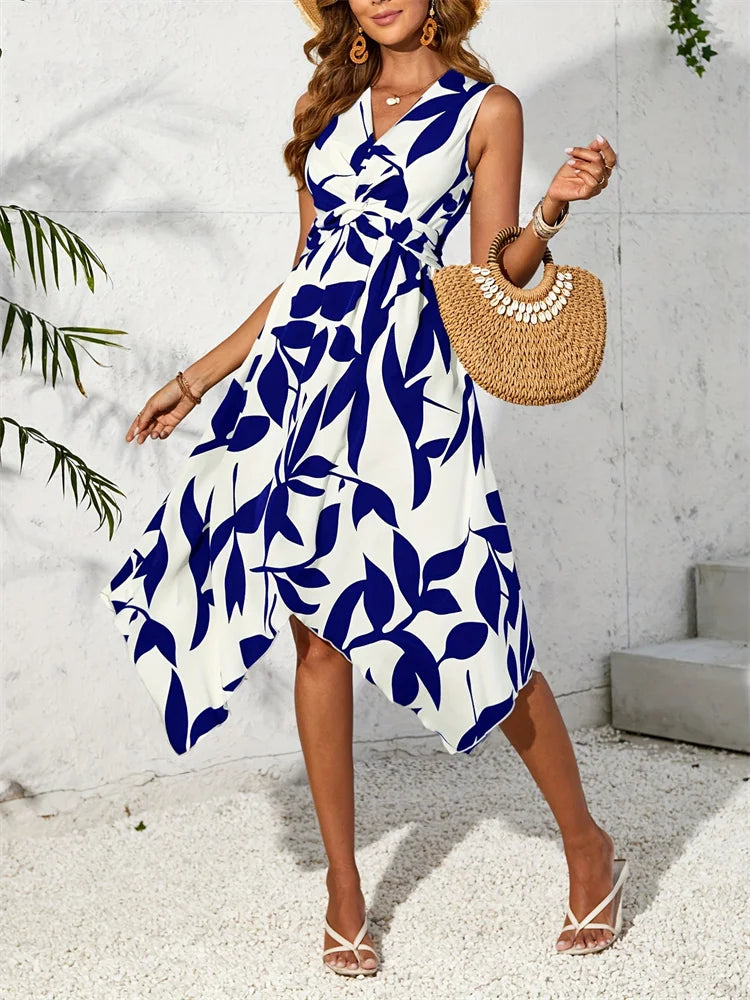 Vestido Feminino de Praia – Midi, Verão 2024, Plus Size, Elegante e Casual