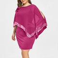 Vestido Feminino Plus Size Outono/Inverno com Ombro Único e Paetês – Estilo Fashion Oversized  Design irregular moderno, perfeito para destacar o corpo  Modelo plus size, confortável e elegante