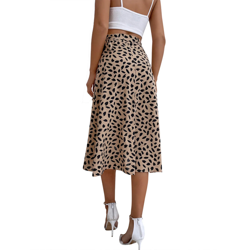 Saia Casual Estampada Feminina – Verão 2025