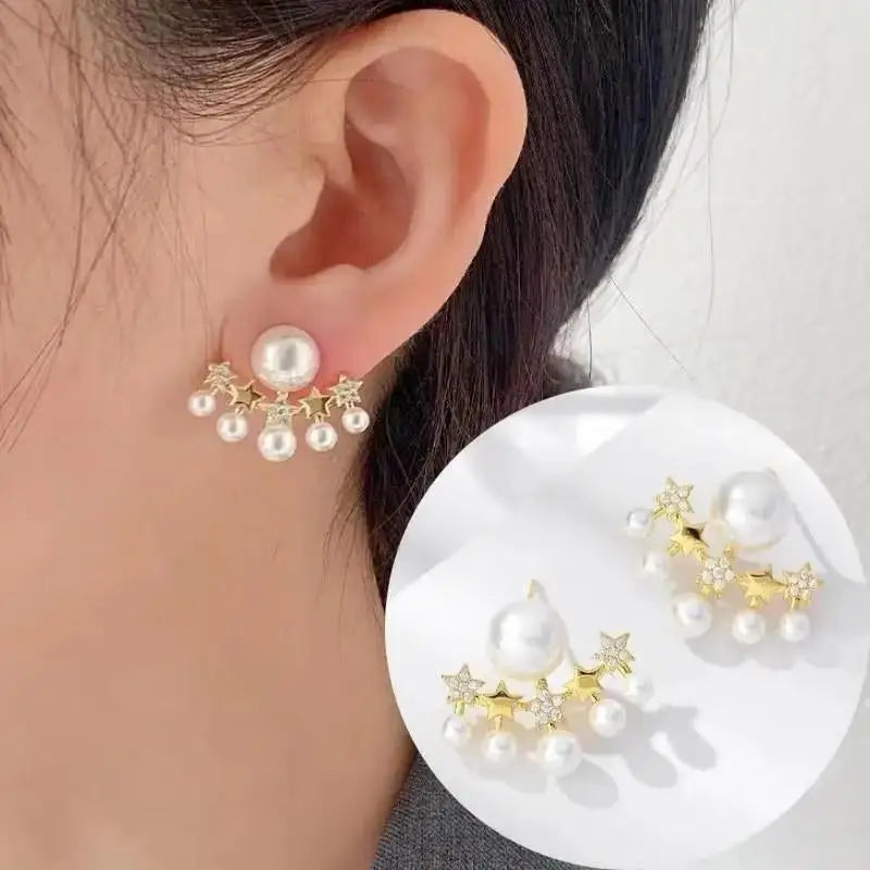 Brincos Coreanos de Estrela com Zircônia – Fashion 2025