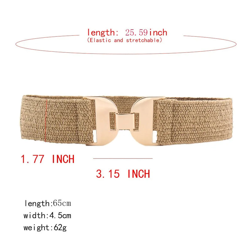 Cinto Feminino Fashion com Fivela Simples e Simétrica – Acessório Decorativo