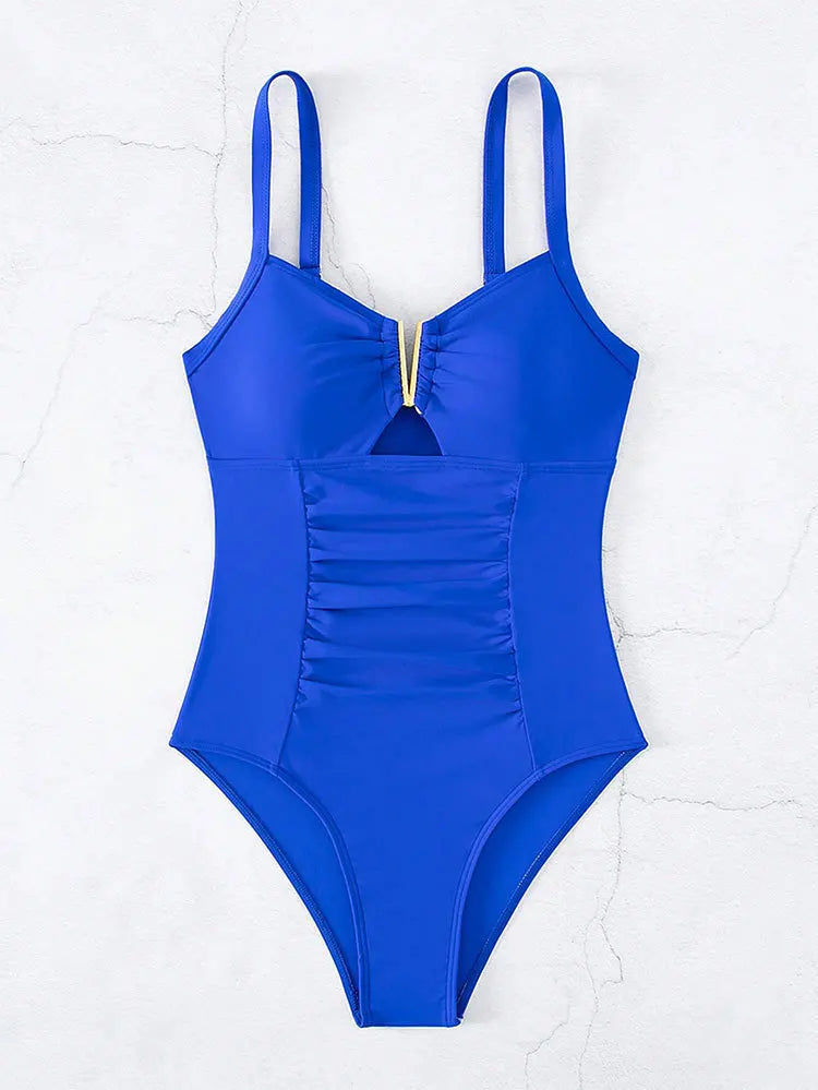 Maiô Feminino 2025 – Monokini com Decote em V