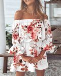 Blusa leve e elegante, estilo boho com ombro a ombro, decote em V e costas abertas. Perfeita para looks de verão, férias ou ocasiões casuais, unindo conforto e charme feminino.