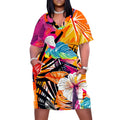 Vestido Plus Size Feminino Tie Dye – Verão Festival 2026