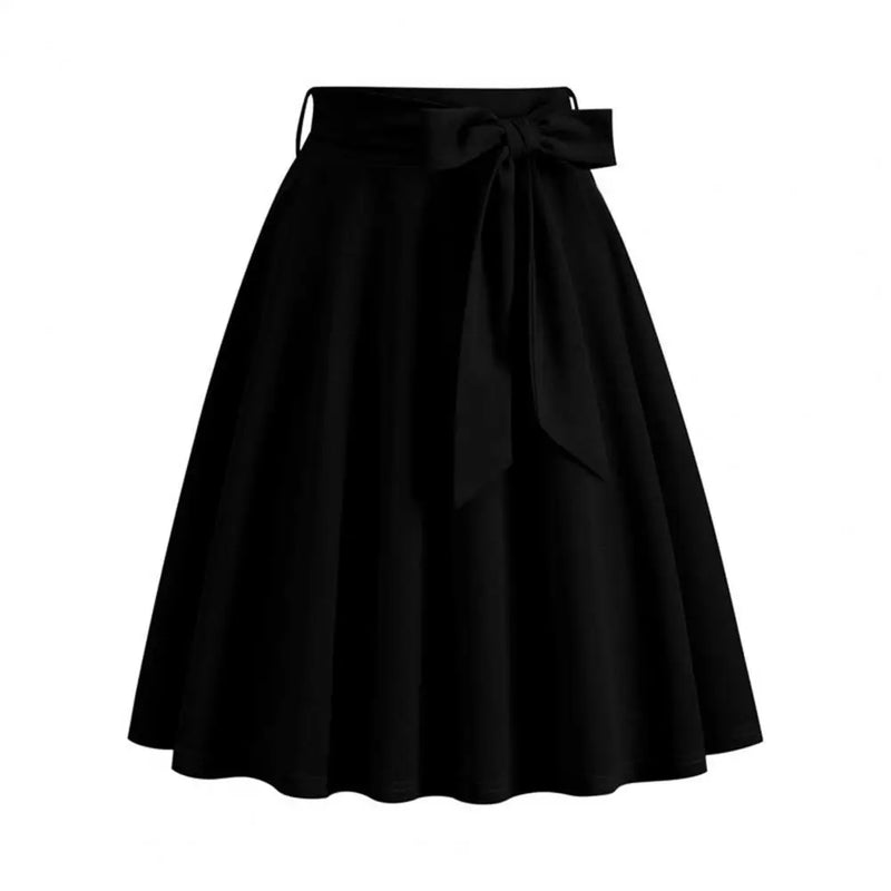 Saia Vintage Feminina – Estilo Swing Pin-Up, Cintura Alta, Casual e Elegante