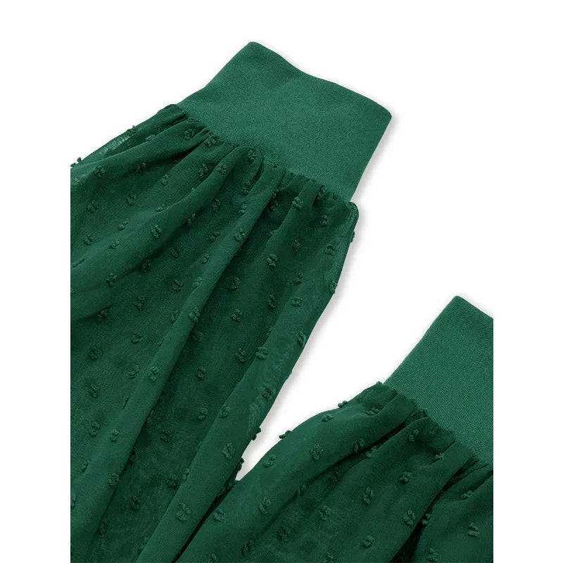Vestido Plus Size Feminino de Outono/Inverno com Renda e Decote V