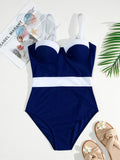 Maiô feminino elegante e sensual, com bojo push-up e design colorblock moderno. Possui sustentação por aro, valorizando o busto e garantindo conforto durante o uso. Ideal para piscina, praia ou férias de verão.
