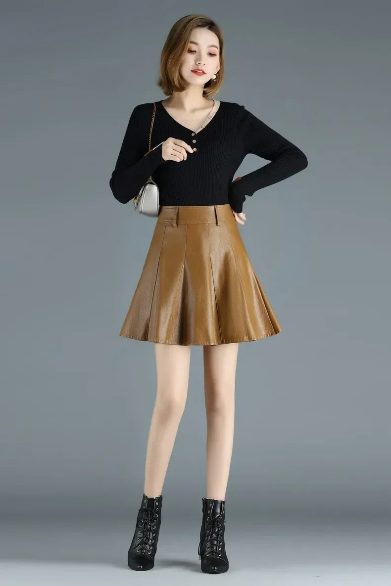 Saia Feminina Elegante Plus Size – Estilo Coreano