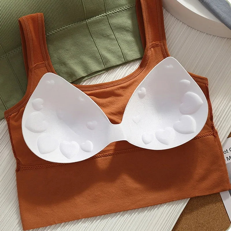 Top Esportivo Feminino Sem Costura – Suporte Anti-Suor, Yoga e Fitness 2026