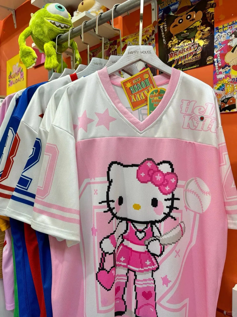 amiseta Hello Kitty 2025 – Unissex, Manga Curta, Casual e Confortável